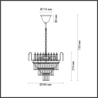  - Подвесная люстра Lumion Zola 5234/6