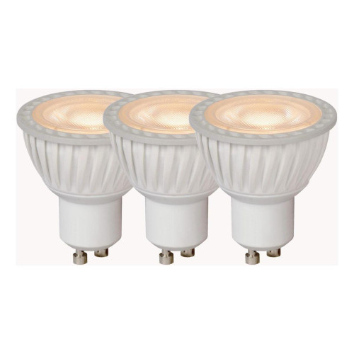 Лампа светодиодная диммируемая Lucide GU10 5W 3000K белая (3 шт.) 49006/15/31 