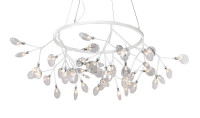  - Подвесная светодиодная люстра Crystal Lux Evita SP45 D White/Transparent