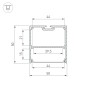 Профиль SL-LINE-5050-LW-2000 ANOD (Arlight, Алюминий) - Профиль SL-LINE-5050-LW-2000 ANOD (Arlight, Алюминий)