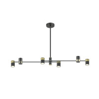  - Подвесная люстра Lumien Hall Саурис LH8020/6P-BK-GD
