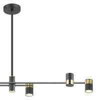  - Подвесная люстра Lumien Hall Саурис LH8020/6P-BK-GD