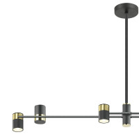  - Подвесная люстра Lumien Hall Саурис LH8020/6P-BK-GD