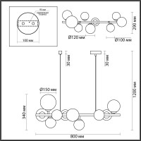  - Подвесная люстра Odeon Light Tovi 4818/10