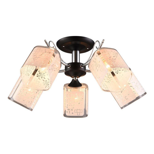 Потолочная люстра IMEX MD.1087-5-S BK+CH 