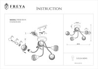  - Потолочная люстра Freya Cosmo FR5102-CL-05-CH
