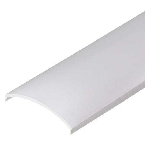 Экран матовый KLUS-P45-2000 Round OPAL (Arlight, Пластик) Матовый (молочный) полукруглый экран для профиля KLUS-P45. Поверхность - глянцевая. Светопропускание 61%. Превосходное рассеивание света. Материал - ударопрочный PC. Длина 2000мм, цена за 1м.