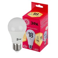  - Лампа светодиодная ЭРА E27 18W 2700K матовая LED A65-18W-827-E27 R Б0052380