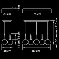  - Подвесная люстра Lightstar Simple Light 803080