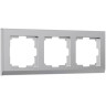 Рамка на 3 поста Werkel Stark серебряный W0031806 4690389161858 - Рамка на 3 поста Werkel Stark серебряный W0031806 4690389161858