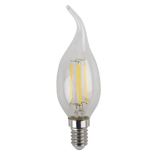 Лампа светодиодная филаментная ЭРА E14 5W 2700K прозрачная F-LED BXS-5W-827-E14 Б0043436 
