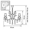 Подвесная люстра Osgona Princia 726081 - Подвесная люстра Osgona Princia 726081