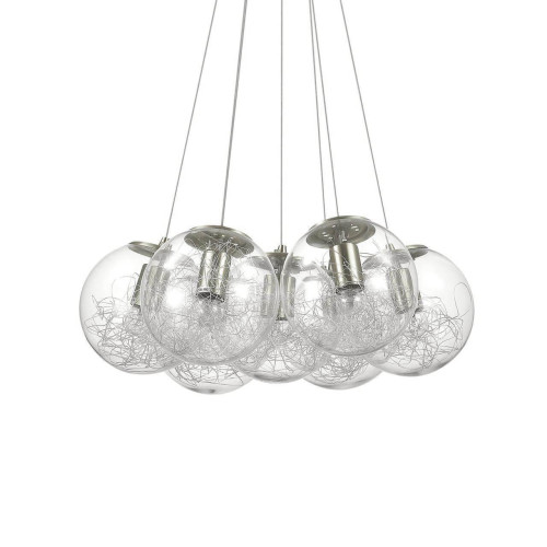 Подвесная люстра Ideal Lux Mapa Sat SP7 Nickel 176062 
