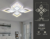  - Потолочная светодиодная люстра Ambrella light Acrylica Original FA4285