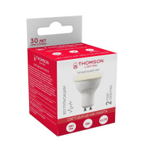  - Лампа светодиодная Thomson GU10 6W 3000K полусфера матовая TH-B2051