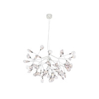  - Подвесная светодиодная люстра Crystal Lux Evita SP63 White/Transparent
