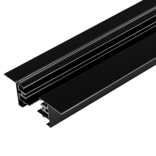 Трек LGD-2TR-TRACK-F-2000-BK-M (C) (Arlight, IP20 Металл, 3 года) 2 м встраиваемый черный глянцевый трек (шина) для однофазных трековых светильников, 2 провода. Коннектор питания и заглушка приобретаются отдельно. При использовании с треками и аксессуарами другой серии возможно отличие по цвету.