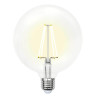Лампа светодиодная филаментная Uniel E27 10W 4000K прозрачная LED-G125-10W/NW/E27/CL PLS02WH UL-00004859 - Лампа светодиодная филаментная Uniel E27 10W 4000K прозрачная LED-G125-10W/NW/E27/CL PLS02WH UL-00004859