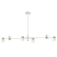  - Подвесная люстра Lumien Hall Саурис LH8020/6P-WT-GD