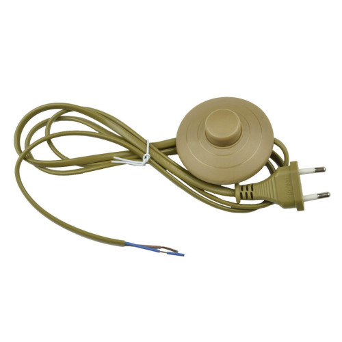 Шнур сетевой с вилкой и выключателем Uniel UCX-C20/02A-170 Brown UL-00004436 