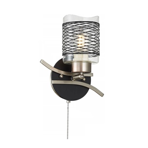 Бра IMEX MD.78272-1-W CH+BK 