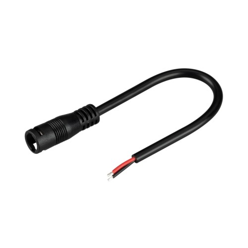 Коннектор выводной DC-MONO-2PIN-L150-F (JACK 5.5, LOCK) (Arlight, -) Круглый разъем серии ARL, DC 2-pin с байонетом МАМА для подключения питания одноцветных светодиодных лент. Провод 20AWG (0.5 мм2) 15 см. Максимальный допустимый ток 3 А. Номинальное напряжение 300 В. Ответный разъем МАМА поставляется отдельно.
оболочка линии: ПВХ-компаунд, твердость 50P, термостойкость 80℃, класс огнестойкости: VW-1; UL2464"
Цена за 1шт.