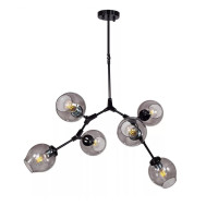  - Люстра Bubble 6 black/smoky