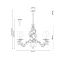 Подвесная люстра Lucia Tucci Fiori Di Rose 108.6 - Подвесная люстра Lucia Tucci Fiori Di Rose 108.6