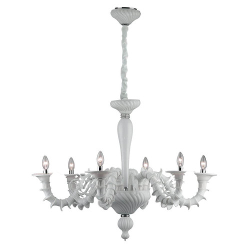 Подвесная люстра Ideal Lux Ca Rezzonico SP6 Bianco 007717 