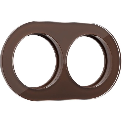 Рамка Werkel Favorit Runda на 2 поста коричневый WL21-Frame-01 4690389141966 