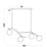 Подвесная люстра Freya Rosella FR8015PL-04BS - Подвесная люстра Freya Rosella FR8015PL-04BS