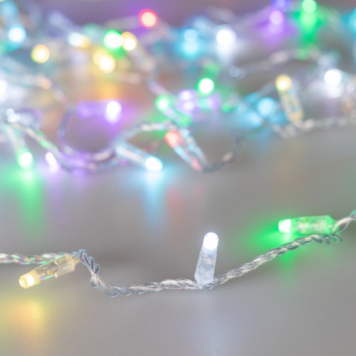 Светодиодная гирлянда ARD-STRING-CLASSIC-10000-CLEAR-100LED-SYNC RGB (230V, 6.5W) (Ardecoled, IP65) Светодиодная гирлянда НИТЬ серии CLASSIC. Размер 10000 мм. Цвет светодиодов RGB (3 кристалла в одном диоде), эффект динамики с помощью контроллера с пультом (продается отдельно). Провод из прозрачного ПВХ, диаметр 2.3 мм. 100 светодиодов размером 7 мм, прозрачный вогнутый колпачок. Напряжение питания 230 В, потребляемая мощность 6.5 Вт, степень пылевлагозащиты IP65. Для эксплуатации и выбора динамического режима необходимо приобрести аксессуар для подключения.