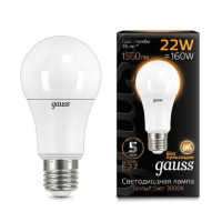  - Лампа светодиодная Gauss E27 22W 3000К матовая 102502122