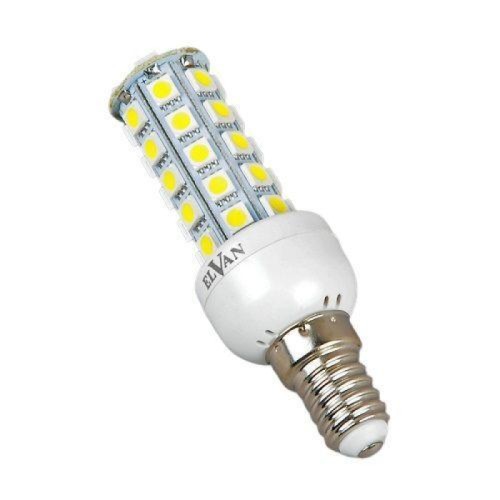 Лампа светодиодная Elvan E14 7W 6400K прозрачная E14-7W-6400K-32LED 