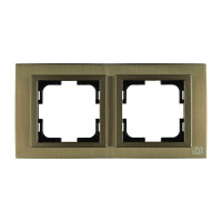  - Рамка 2-постовая Mono Electric Chrome бронза 106-430000-161