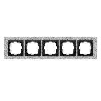  - Рамка 5-постовая Mono Electric Style Granit белый гранит 107-600000-164