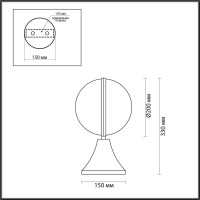  - Ландшафтный светильник Odeon Light Lomeo 4832/1A