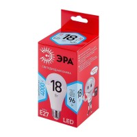  - Лампа светодиодная ЭРА E27 18W 4000K матовая LED A65-18W-840-E27 R Б0052381