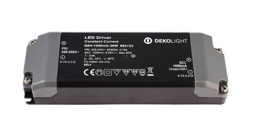 Драйвер Deko-Light Q8H-1050mA/30W 9-28V 30W IP20 1,05A 862133 