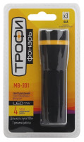  - Ручной светодиодный фонарь ЭРА Трофи от батареек 155х90 40 лм MB-301 Б0033750