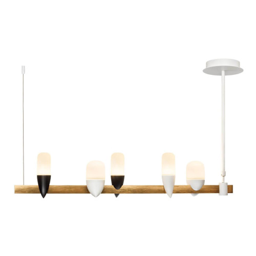 Подвесная светодиодная люстра Loft IT Whisper 1028-5WH 