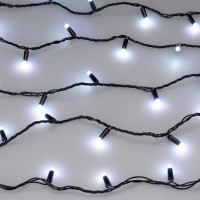  - Светодиодная гирлянда ARD-STRING-CLASSIC-10000-BLACK-100LED-MILK-SYNC RGB (230V, 6.5W) (Ardecoled, IP65)