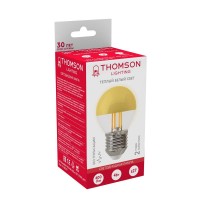  - Лампа светодиодная филаментная Thomson E27 4W 2700K шар прозрачная TH-B2379