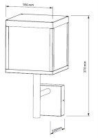 - Уличный настенный светодиодный светильник Deko-Light Lacertae 731112