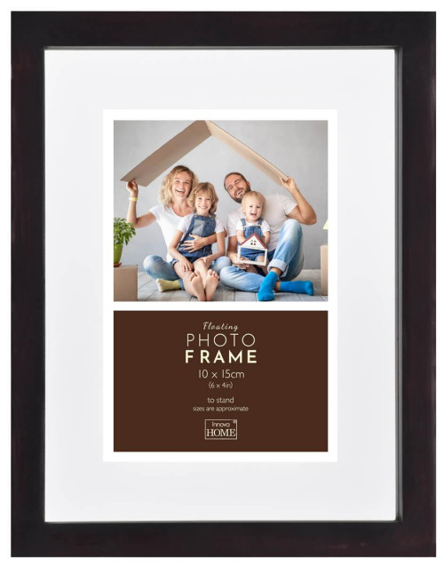 Фоторамка Innova PI01492 Ф/рамка 10*15cm Floating frame, темно-коричневый, МДФ (6/24/480) Б0046313 