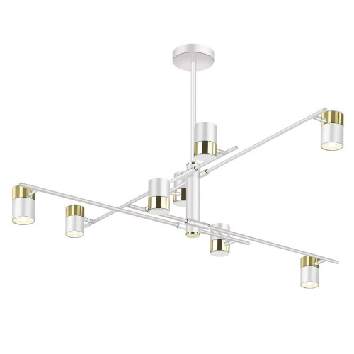 Подвесная люстра Lumien Hall Саурис LH8020/8P-WT-GD 