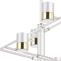  - Подвесная люстра Lumien Hall Саурис LH8020/8P-WT-GD