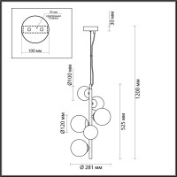  - Подвесная люстра Odeon Light Tovi 4818/6
