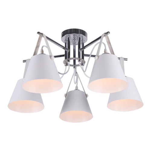 Потолочная люстра IMEX MD.1190-5-S CH+WH 