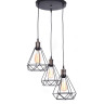 Подвесная люстра Lumina Deco Cobi LDP 11609-3 BK - Подвесная люстра Lumina Deco Cobi LDP 11609-3 BK